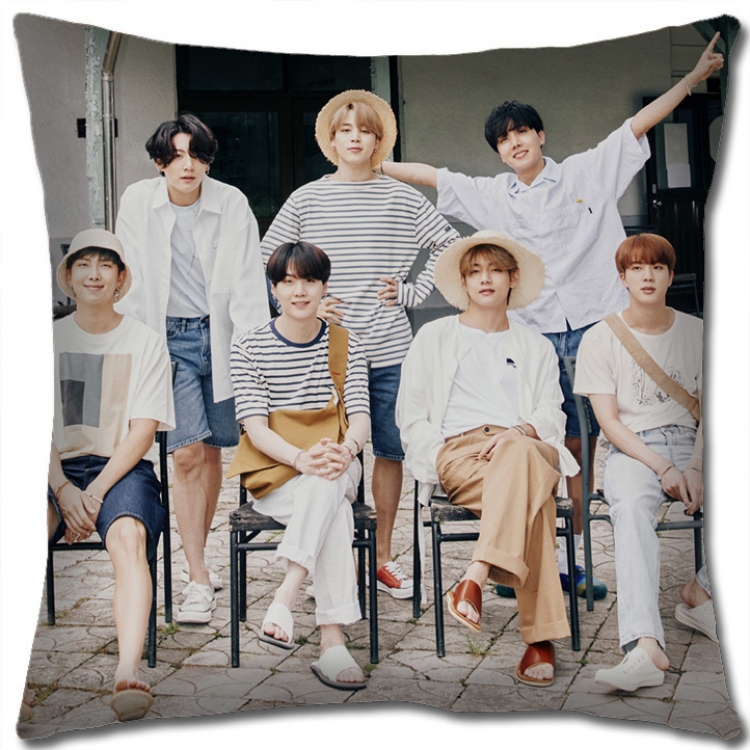 BTS Star group square full-color pillow cushion 45X45CM NO FILLING BS1126
