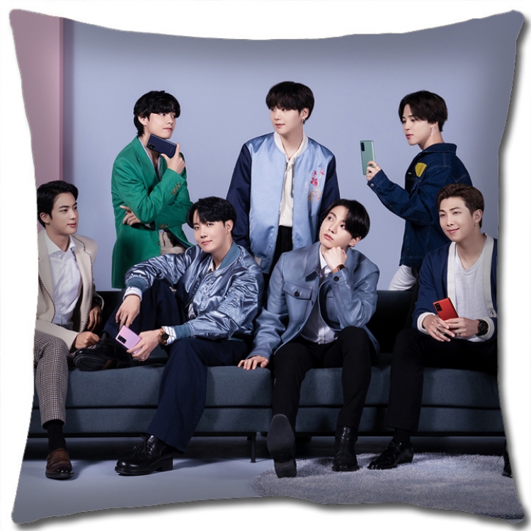BTS Star group square full-color pillow cushion 45X45CM NO FILLING BS1161