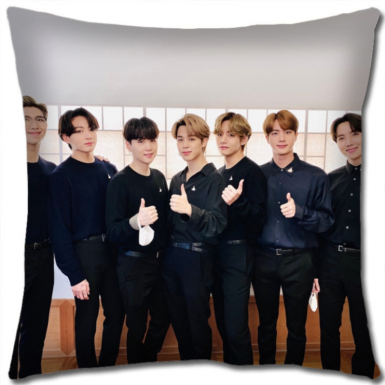 BTS Star group square full-color pillow cushion 45X45CM NO FILLING BS1156