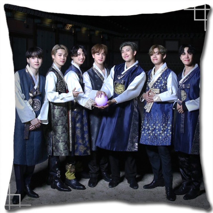 BTS Star group square full-color pillow cushion 45X45CM NO FILLING BS1168