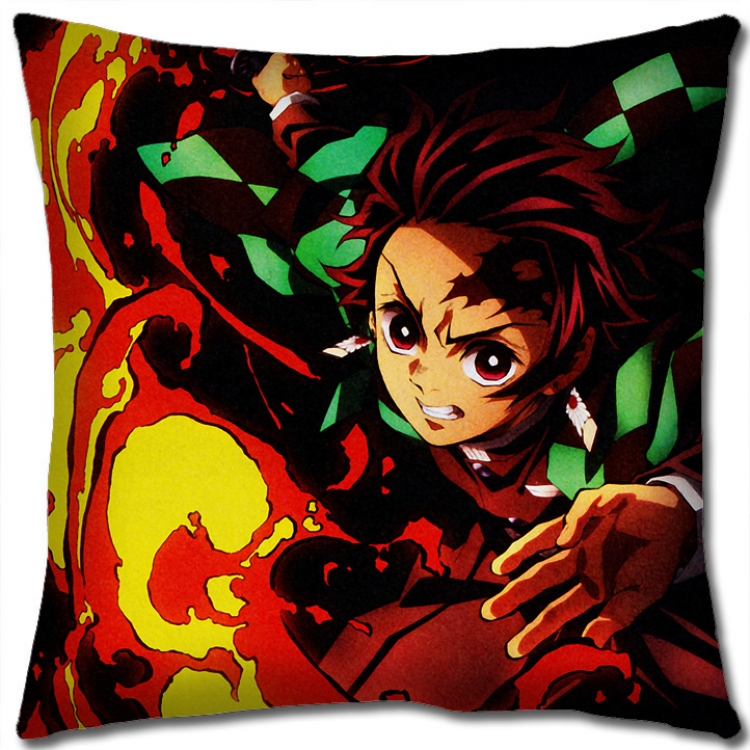 Demon Slayer Kimets Anime square full-color pillow cushion 45X45CM NO FILLING