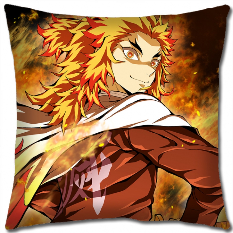Demon Slayer Kimets Anime square full-color pillow cushion 45X45CM NO FILLING G4372