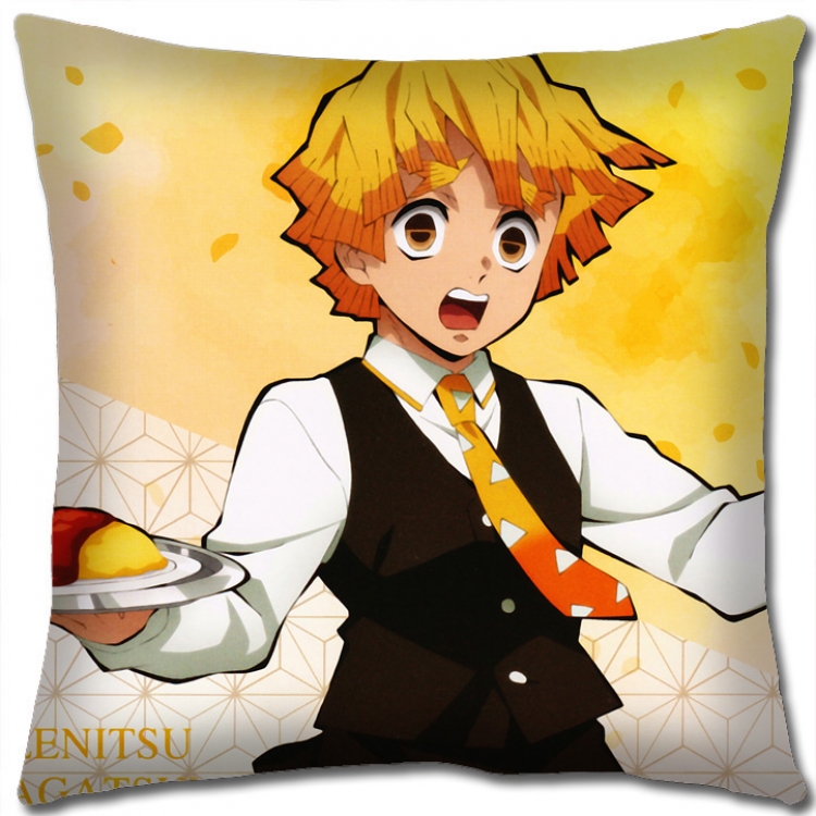 Demon Slayer Kimets Anime square full-color pillow cushion 45X45CM NO FILLING G4346