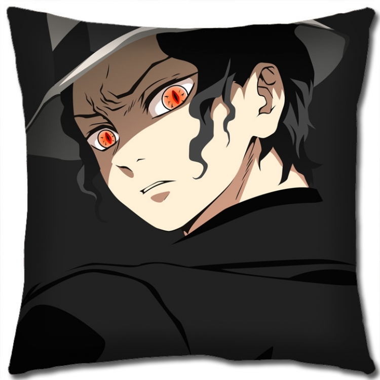 Demon Slayer Kimets Anime square full-color pillow cushion 45X45CM NO FILLING G4382