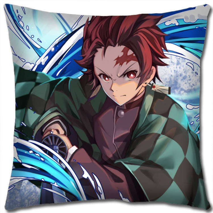 Demon Slayer Kimets Anime square full-color pillow cushion 45X45CM NO FILLING G4353