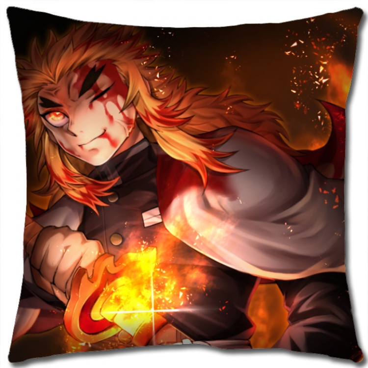 Demon Slayer Kimets Anime square full-color pillow cushion 45X45CM NO FILLING G4374