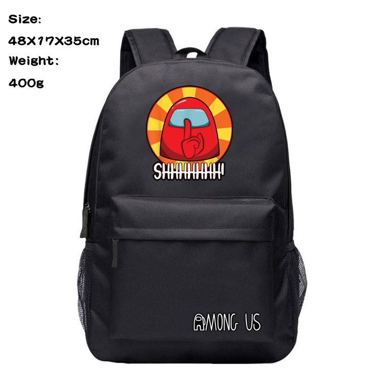 Among Us Anime Canvas Backpack Waterproof School Bag 48X17X35CM 400G Style 5