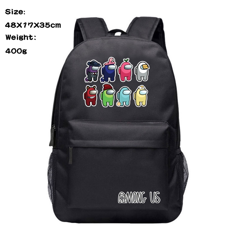 Among Us Anime Canvas Backpack Waterproof School Bag 48X17X35CM 400G Style 10