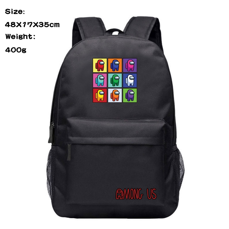 Among Us Anime Canvas Backpack Waterproof School Bag 48X17X35CM 400G Style 12
