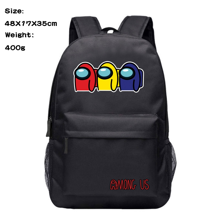 Among Us Anime Canvas Backpack Waterproof School Bag 48X17X35CM 400G Style 3