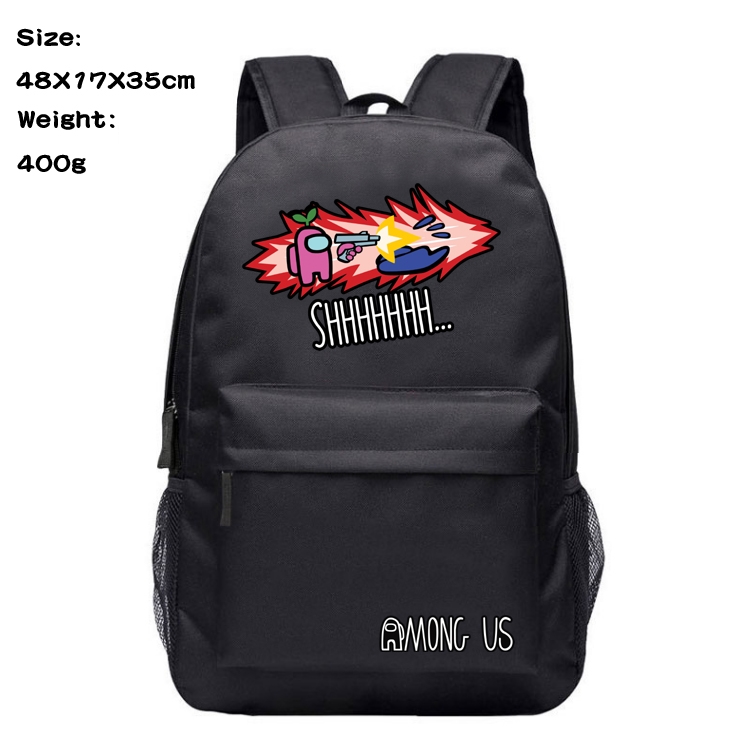 Among Us Anime Canvas Backpack Waterproof School Bag 48X17X35CM 400G Style 6