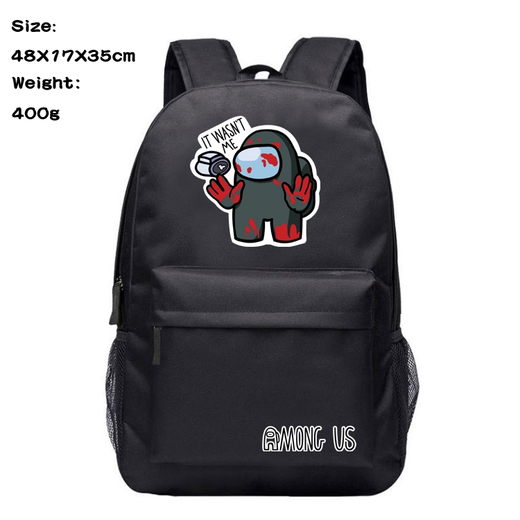 Among Us Anime Canvas Backpack Waterproof School Bag 48X17X35CM 400G Style 9