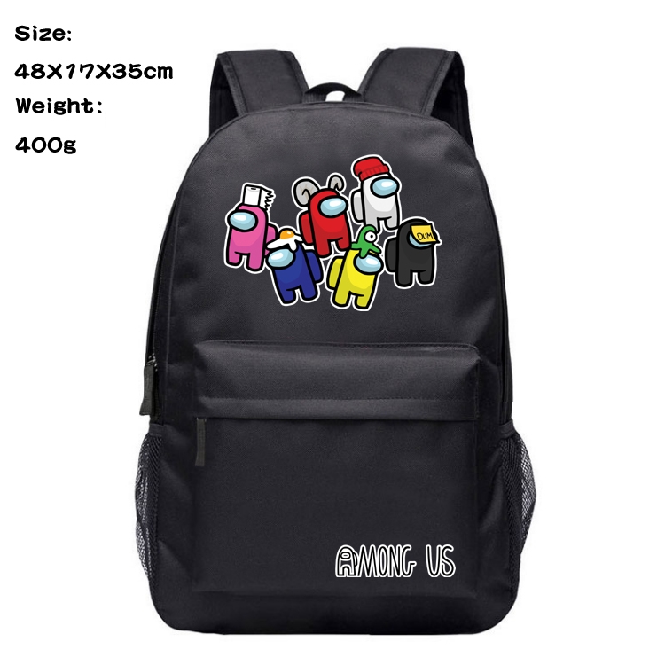 Among Us Anime Canvas Backpack Waterproof School Bag 48X17X35CM 400G Style 11