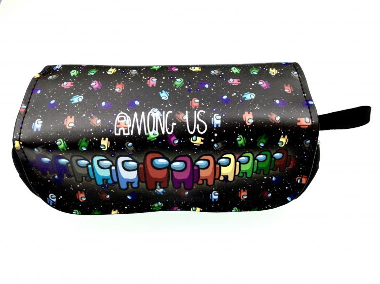 Among Us Double zipper PU pencil Bag 20X10X7.5M 140G 2655