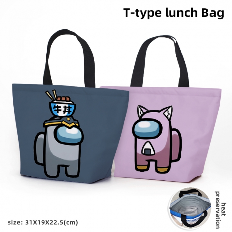 AmongUS Anime Waterproof lunch bag can be customized by single style 5