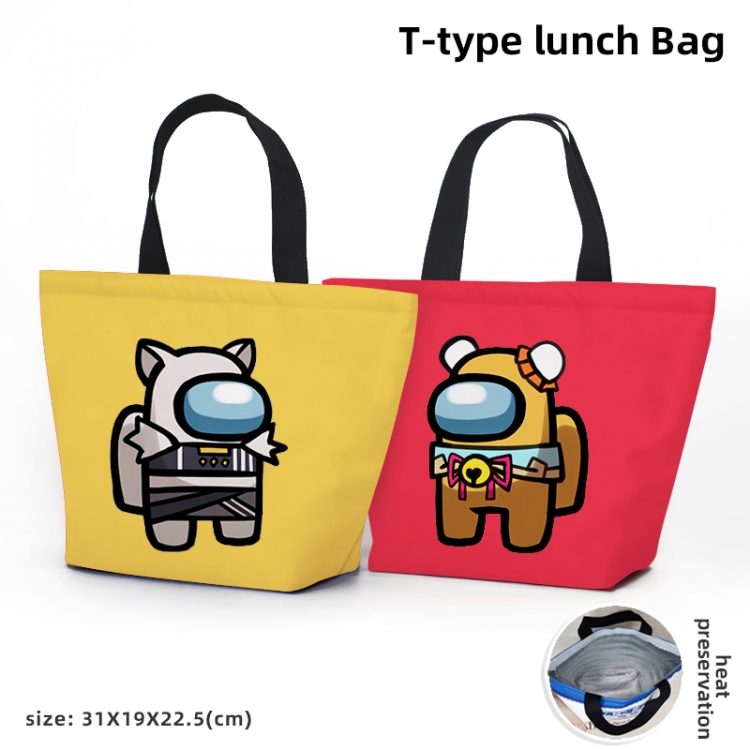 AmongUS Anime Waterproof lunch bag can be customized by single style 7