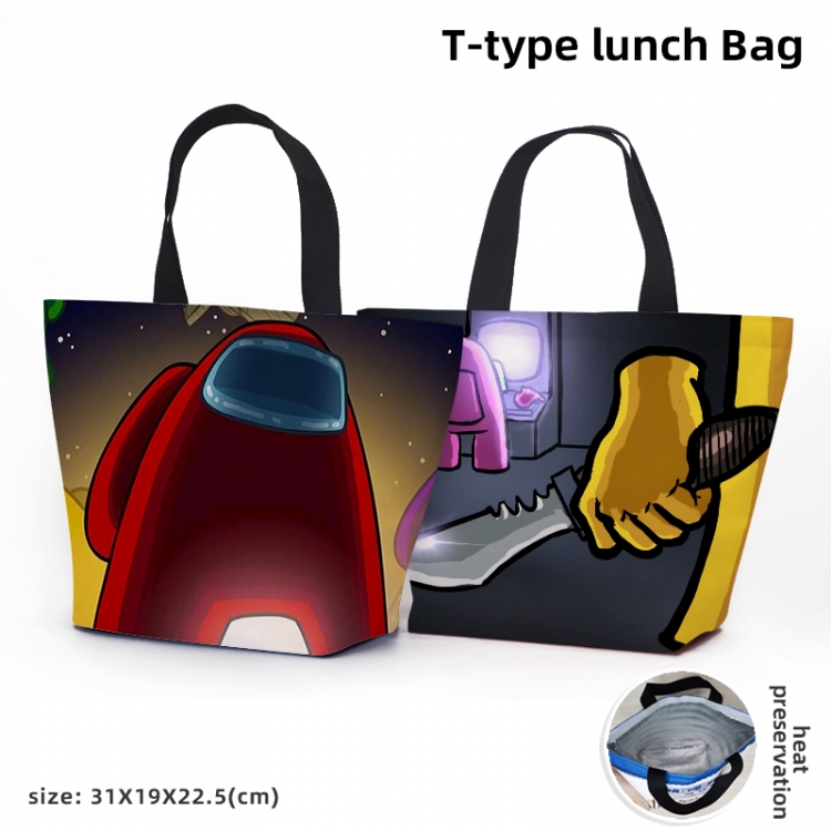 AmongUS Anime Waterproof lunch bag can be customized by single style 2