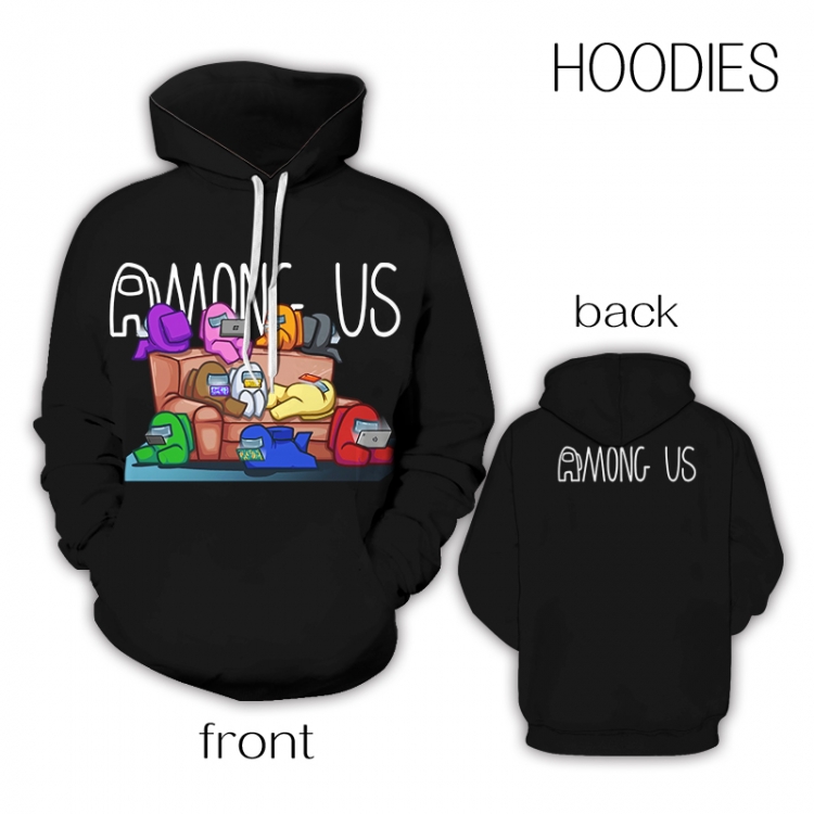 Among Us Game full color zipper hooded sweater M L XL 2XL Style 04