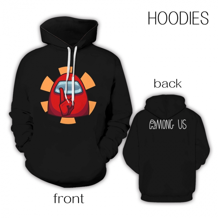 Among Us Game full color zipper hooded sweater M L XL 2XL Style 07