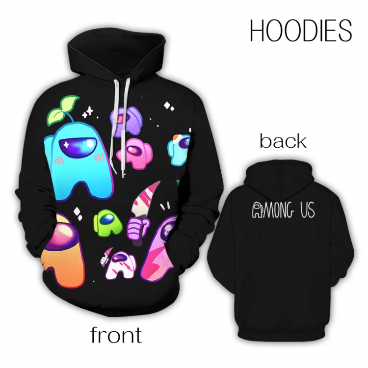 Among Us Game full color zipper hooded sweater M L XL 2XL Style 06