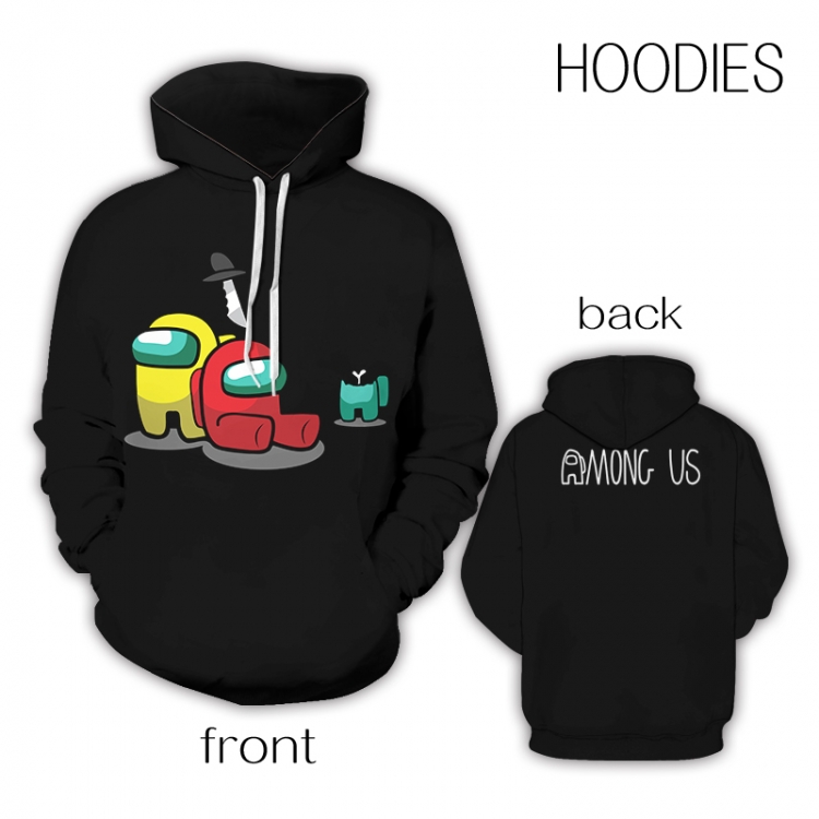 Among Us Game full color zipper hooded sweater M L XL 2XL Style 10