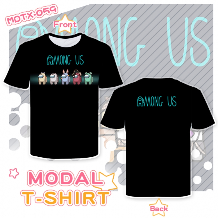 AmongUS Game Round neck modal T-shirt MDTX059