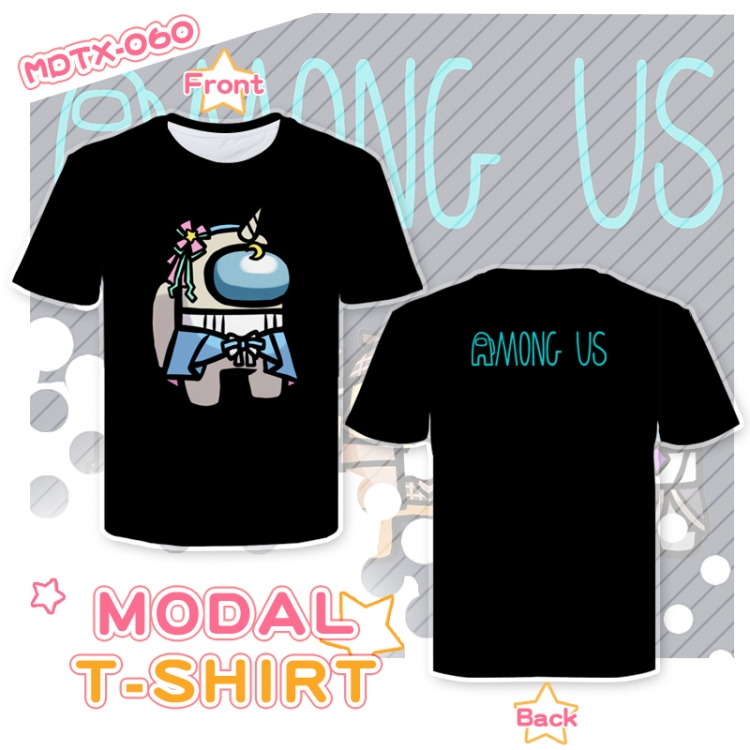 AmongUS Game Round neck modal T-shirt MDTX060