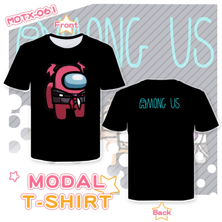 AmongUS Game Round neck modal T-shirt MDTX061