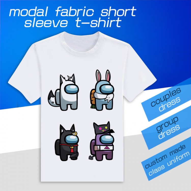 AmongUS Game Round neck modal T-shirt can be customized by single style 11