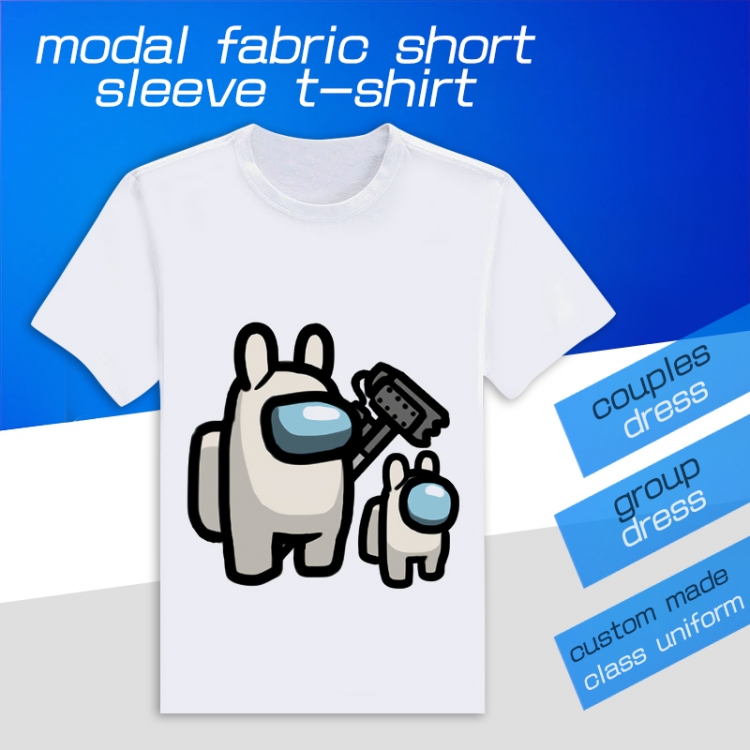 AmongUS Game Round neck modal T-shirt can be customized by single style 05