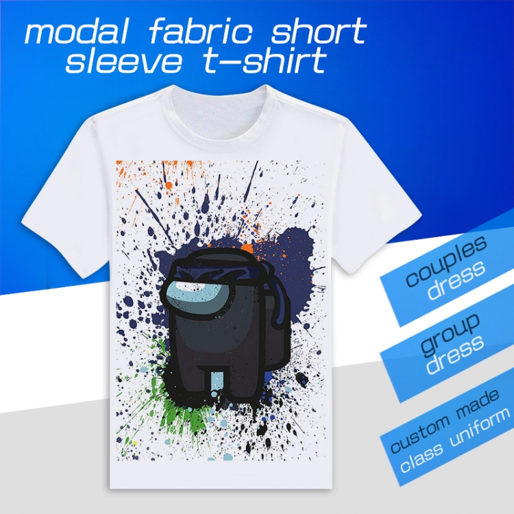 AmongUS Game Round neck modal T-shirt can be customized by single style 18