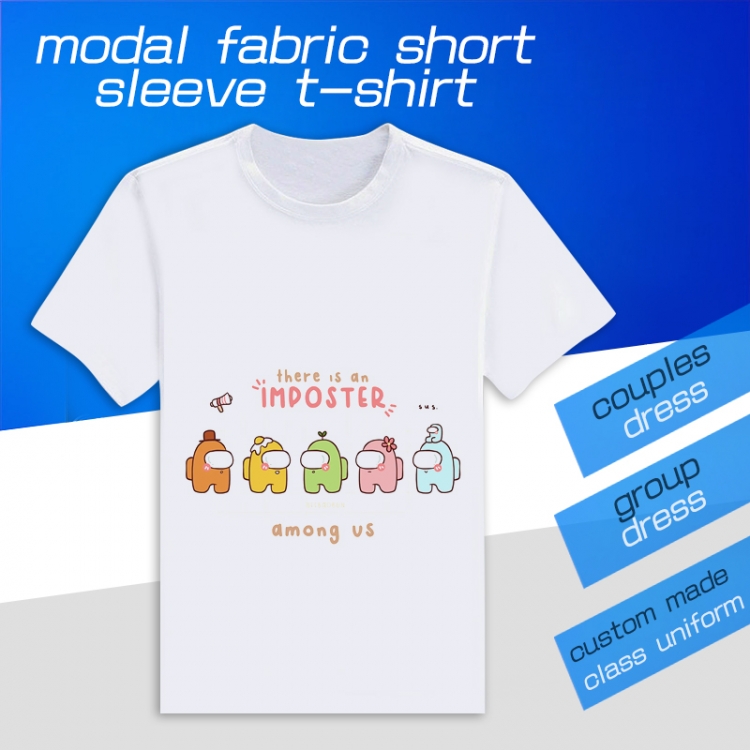 AmongUS Game Round neck modal T-shirt can be customized by single style 20