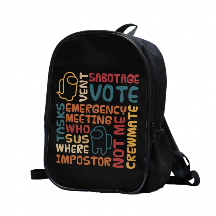 AmongUS Anime backpack student School Bag 44X26X15CM 530G style 10