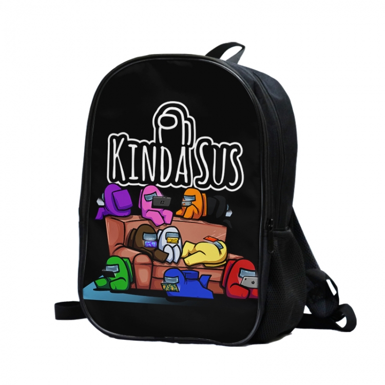 AmongUS Anime backpack student School Bag 44X26X15CM 530G style 11