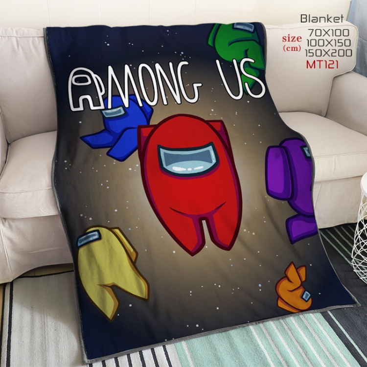 Among US  Anime double-sided printing super large lambskin blanket150X200CM Style 5