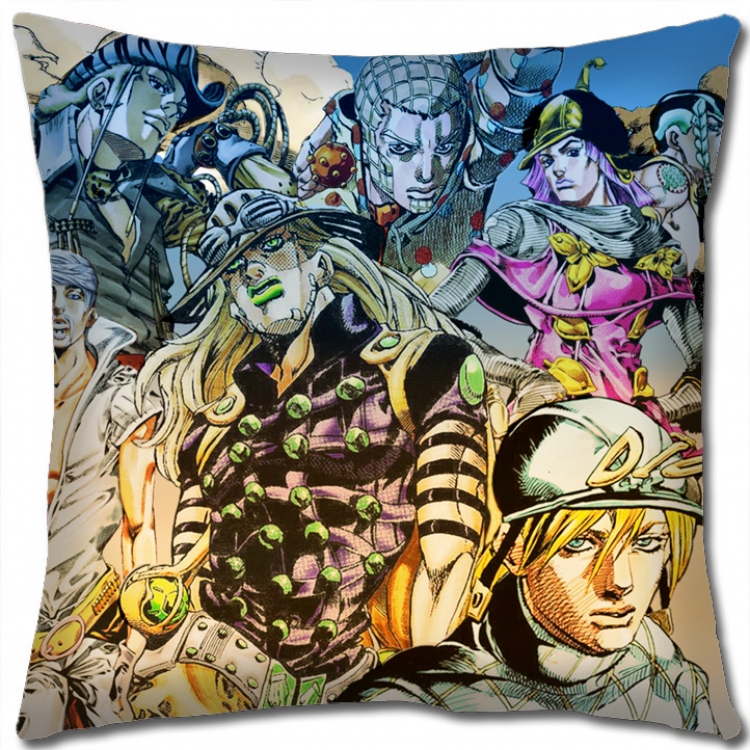 JoJos Bizarre Adventure Anime square full-color pillow cushion 45X45CM NO FILLING J161