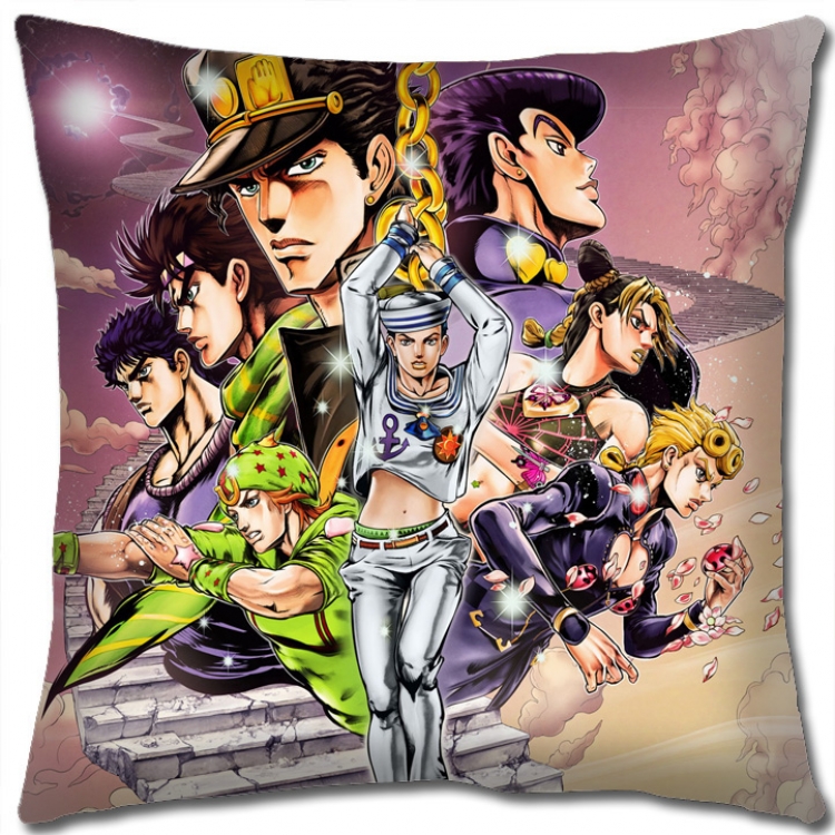 JoJos Bizarre Adventure Anime square full-color pillow cushion 45X45CM NO FILLING J142