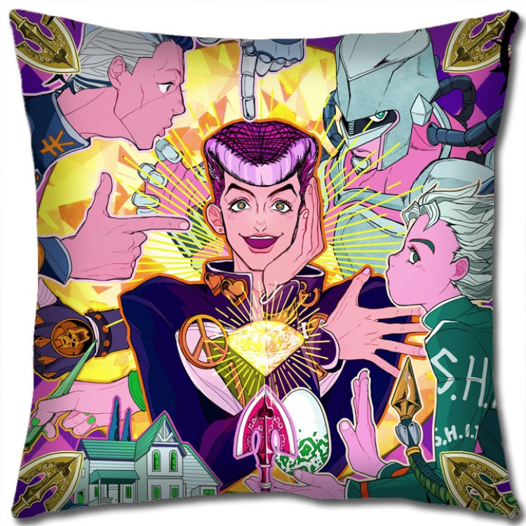 JoJos Bizarre Adventure Anime square full-color pillow cushion 45X45CM NO FILLING J198