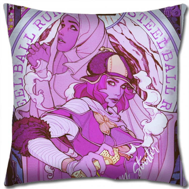 JoJos Bizarre Adventure Anime square full-color pillow cushion 45X45CM NO FILLING J1141