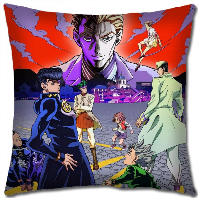 JoJos Bizarre Adventure Anime square full-color pillow cushion 45X45CM NO FILLING J132