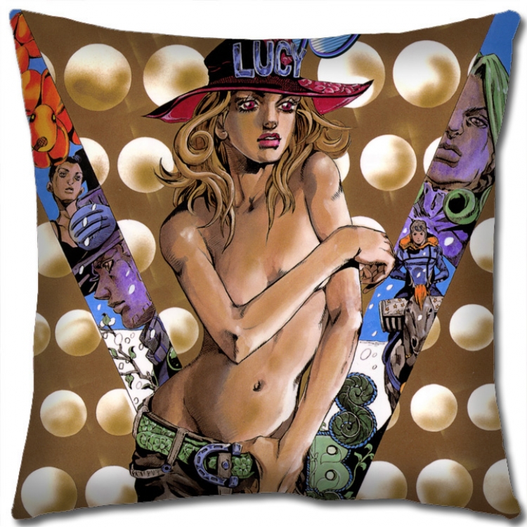 JoJos Bizarre Adventure Anime square full-color pillow cushion 45X45CM NO FILLING J170