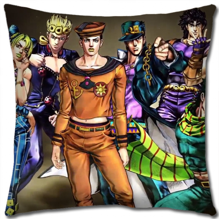 JoJos Bizarre Adventure Anime square full-color pillow cushion 45X45CM NO FILLING J166