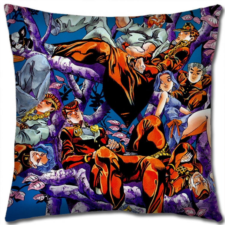JoJos Bizarre Adventure Anime square full-color pillow cushion 45X45CM NO FILLING J124