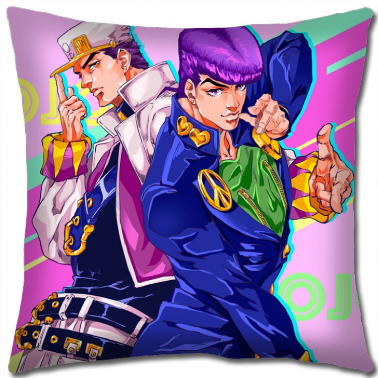 JoJos Bizarre Adventure Anime square full-color pillow cushion 45X45CM NO FILLING J118