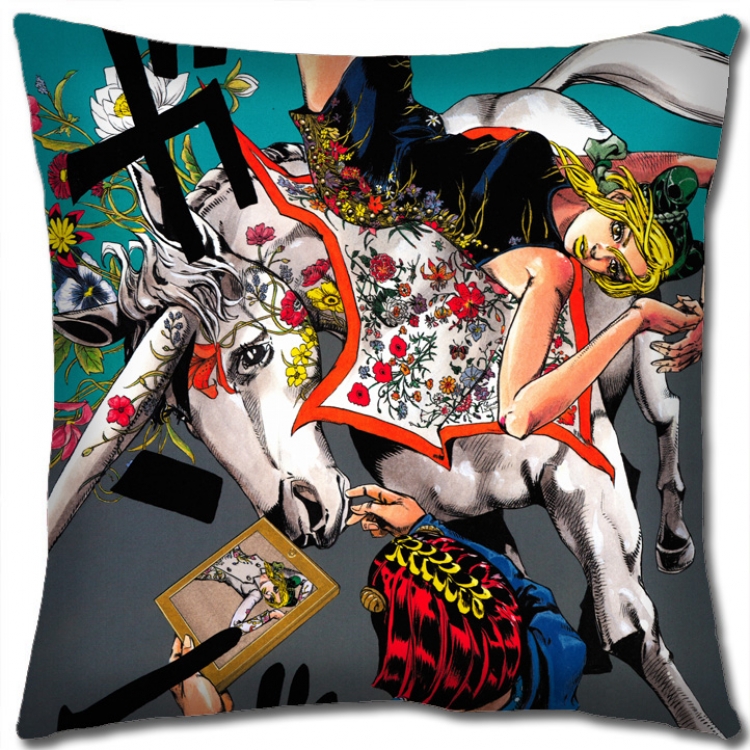 JoJos Bizarre Adventure Anime square full-color pillow cushion 45X45CM NO FILLING J179