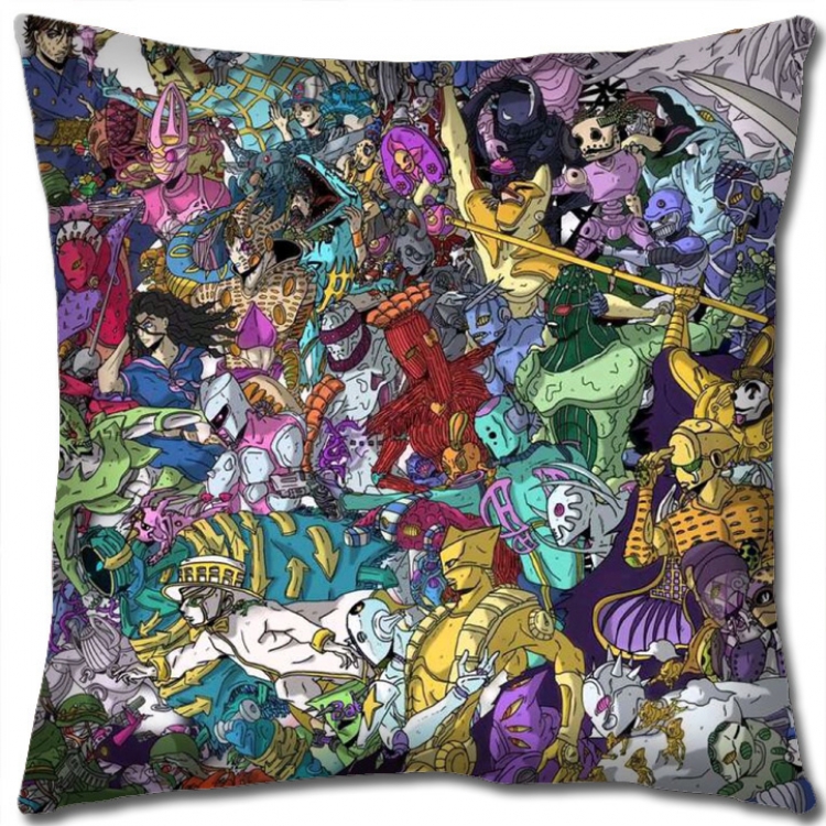 JoJos Bizarre Adventure Anime square full-color pillow cushion 45X45CM NO FILLING J113