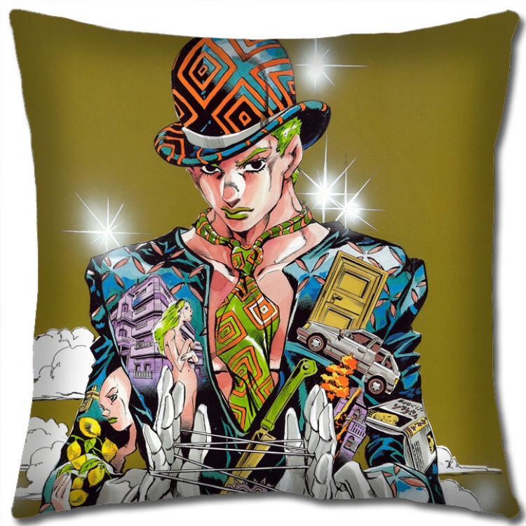 JoJos Bizarre Adventure Anime square full-color pillow cushion 45X45CM NO FILLING J19