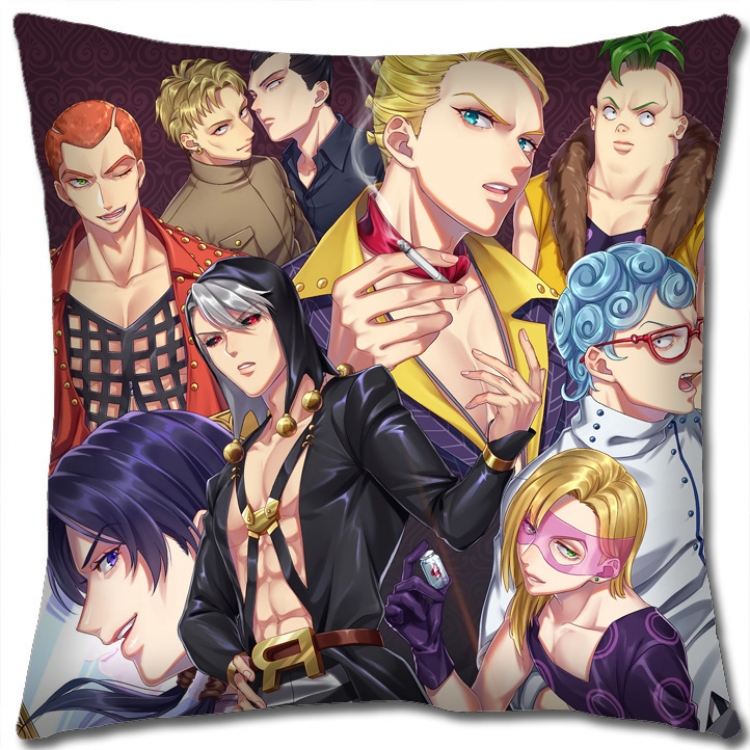 JoJos Bizarre Adventure Anime square full-color pillow cushion 45X45CM NO FILLING J1113