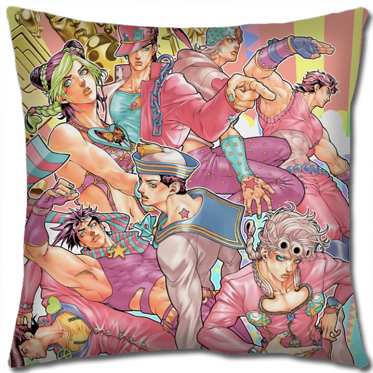JoJos Bizarre Adventure Anime square full-color pillow cushion 45X45CM NO FILLING J192