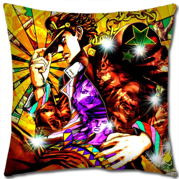JoJos Bizarre Adventure Anime square full-color pillow cushion 45X45CM NO FILLING J168